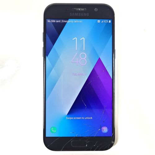 Samsung Galaxy A5 SM-A520W 32GB Unlocked Android Smartphone Black - READ
