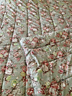 RARE Vintage RALPH LAUREN CHARLOTTE FLORAL Sage Green Comforter Cottage 91x85