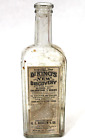 Antique Dr. King's New Discovery Glass Medicine Bottle W/ 1914 Label