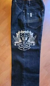 SouthPole Premium Jeans 30 x 26  Hip Hop Skater Embroidered Excellent Condition