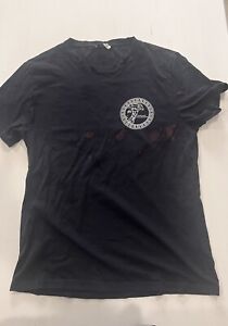 Versace Men’s Blue T-Shirt Xl With Clorox Stain