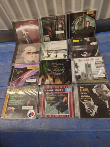 STEREO Audiophile SACD Super Audio CLASSICAL CDS Lot of 12 VERY NICE CONDITION