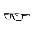 PRADA PS 09OV Black Square Men's Eyeglasses Frames 55mm 19mm 145mm -  1AB-1O1