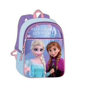 Disney Frozen Elsa Anna Backpack School Book bag Kids Girls Gift Toy Purple Blue