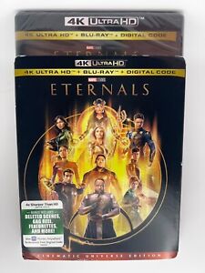Eternals (2021) 4K ULTRA HD + Blu-Ray + Digital With Slipcover Marvel NEW Sealed