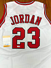 MICHAEL JORDAN Signed Autographed White #23 Chicago Bulls Jersey w/ COA