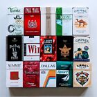 Vintage USA Cigarette Packs, empty,  Camel, KOOL, Pall Mall, Winston, Dallas