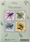 BRAZIL WWF BRAZILIAN BIRDS STAMPS SHEET 2001 MNH PARAKEET FAUNA PARROT MACAW