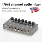 US Ultra Low Noise 4/6/8 Channel Line Stereo Mixer Mini Audio Mixer Type-C DC 5V
