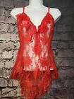 Medium [?] Unknown Brand Red Lace Lingerie Top