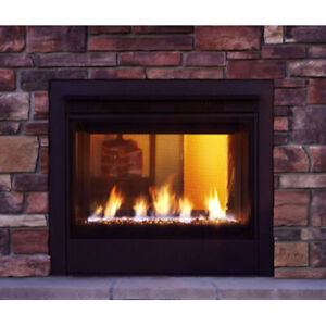 Majestic  Twilight Modern Indoor/Outdoor See-Through Gas Fireplace   38,000 Btu/