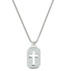 Montana Silversmiths Jewelry Mens Necklace Dog Tag Cross 23