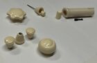 VW BUG /BEETLE 8 PC DASH KNOB SET, ALL MATCHING IVORY COLOR T-1 62-67,RESTO QLTY