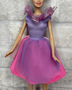 Vintage Fairy Purple & Pink Tulle Dress, Barbie Doll Size #B22