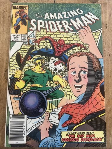 Amazing Spider-Man 248 Newsstand Marvel Comics “The Kid Who Collects Spider-Man”