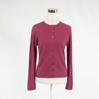 Dark pink 100% cashmere LORD & TAYLOR long sleeve cardigan sweater S