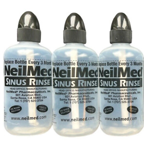 3 NeilMed Sinus Rinse Bottles Refillable 8oz - 240mL Bottle 3 Pack Free Shipping