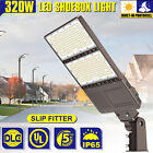 LED Parking Lot Pole Light 320W Outdoor Commercial Shoebox Light with Photocell
