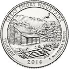 2014 D Great Smoky Mtns Quarter. ATB Series Uncirculated From US Mint roll.