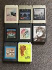 Vintage 8 Track Rock And Roll Lot Of ( 8 ) 8-Track Tapes 70's 80's Rock RUSH