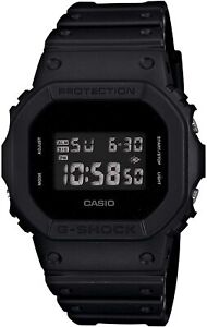 New Casio G-Shock DW5600BB-1 Matte Black Resin Strap Digital Mens Watch