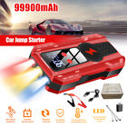 99900mAh 1000A Car Jump Starter Booster Jumper Battery 2 USB Power Bank Charger