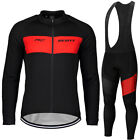 Cycling Jersey Long Sleeve Bib Pant Bike Wear Shirt MTB Ride Clothing Jacket Top