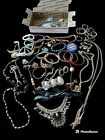 Vintage To Now Junk Jewelry Lot Over 1 Lb Mostly Wearable