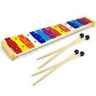 Celemoon 15 Tone Natural Wooden Toddler Xylophone Glockenspiel for Kids with Mul