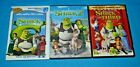 Lot of 3 DVDS Shrek Shrek 2 Shrek The Third DVD