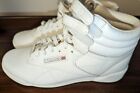 Reebok Classic Freestyle White Leather High Top Sneakers Women's Sz: 3- Used