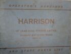 Harrison 17” L17, Swing Lathe and Copying Model, Operation and Parts Manual 1962