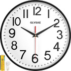 12 Inch Round Wall Clock Silent Non-Ticking Wall Clock Battery Operated Home New