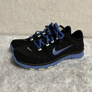 Nike Training Shoes Flex Supreme Black Blue Sneakers Women’s Size 8.5