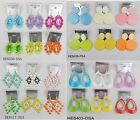 A-009 Wholesale Jewelry lots 10 pairs Mixed Style Colorful Drop Fashion Earrings