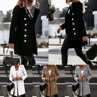 Women Wool Trench Coat Long Jacket Double Breasted Winter Warm Overcoat Outwear↷