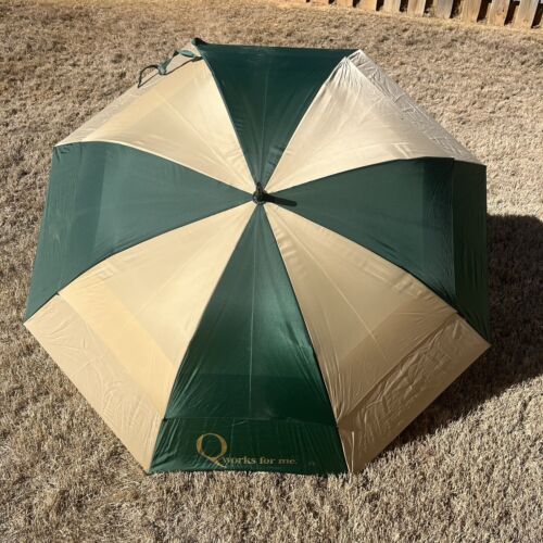 Golf Leighton Windefyer Green/Khaki 100% Nylon Manual Open Umbrella, 64”