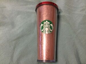 New ListingStarbucks 2014 Glitter Sparkle Travel Tumbler Coffee Mug 9”tall
