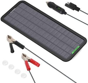 Solar Panel Battery Charger Maintainer for Automotive Motorcycle Tractor Boat RV