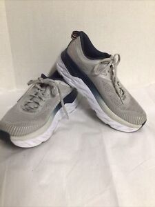 Hoka One One Bondi 7 Gray Running Jogging Sneaker Women Size 8.5