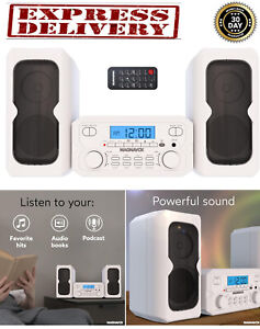 Home Stereo System Bluetooth CD FM Bookshelf Wireless Digital Shelf Radio Audio