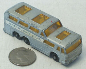 Matchbox Lesney Greyhound Silver Scenic Cruiser Bus 2.5