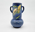 Roseville Freesia Blue 1945 Vintage Mid Century Modern Art Pottery Vase 126-10