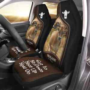 Personalized Jersey Cow Get In Sit Down Shut Up Hold On Car Seat Cover