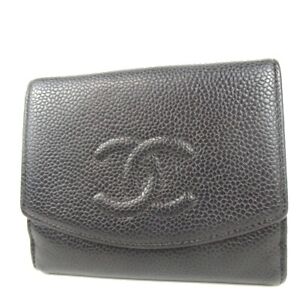 Authentic CHANEL  wallet leather [Used]
