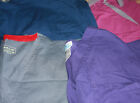 Scrub Top Uniform Shirts (4) 2XL Bio SB Urbane Cherokee Solid Gray Purple Navy