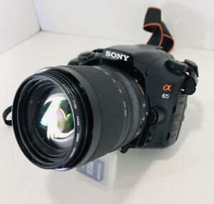 Sony Alpha A65 with 3.5-5.6/18-135 SAM Lens & many Accessories (see pics)Tested