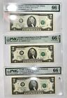 Extraordinary & Rare (3) Matching Ultra Low Serial Number (00000031) Star Notes