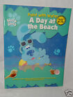 NEW 1999 BLUES CLUES PAINT AND WATER COLORING BOOK A DAY AT THE BEACH
