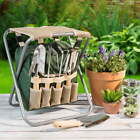 NEW. 11.5-inch All-In-One Garden Tool Set, Stool, and Carry Bag